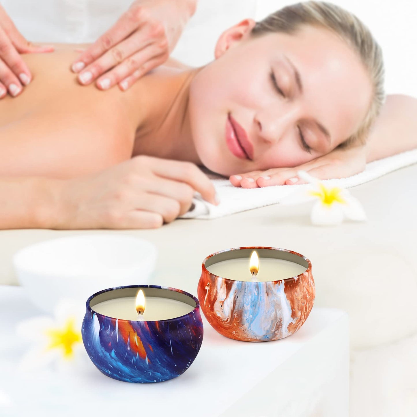 YOROXRG 16-Pack Scented Candles Gift Set – 2.5oz Soy Wax in Travel Tin Jars