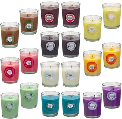 YOROXRG Scented Candles 20 Pack – Jasmine, Rose, Vanilla & More | Soy Wax Glass Jar