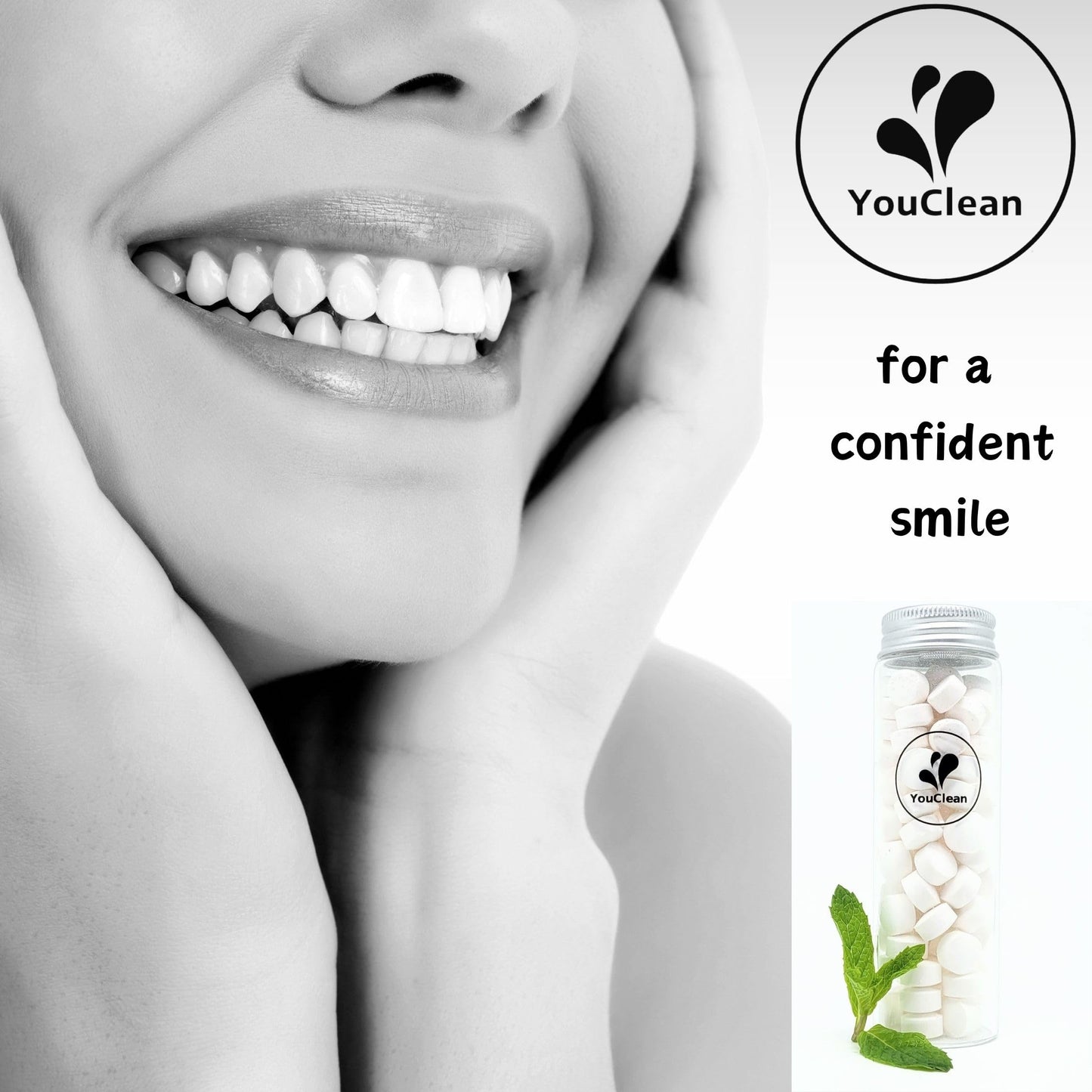 YouClean Refill Pack - 365 Toothpaste Tablets (Nano Hydroxyapatite, Fluoride Free)