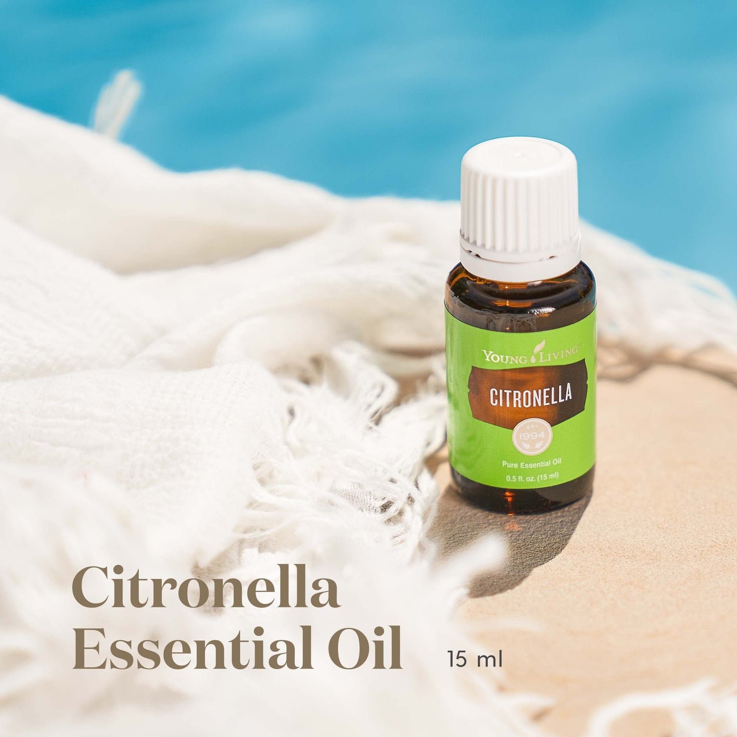 Young Living Citronella Essential Oil - Harness The Power of Nature to Create a More Invigorating Outdoor Environment - 15 ml