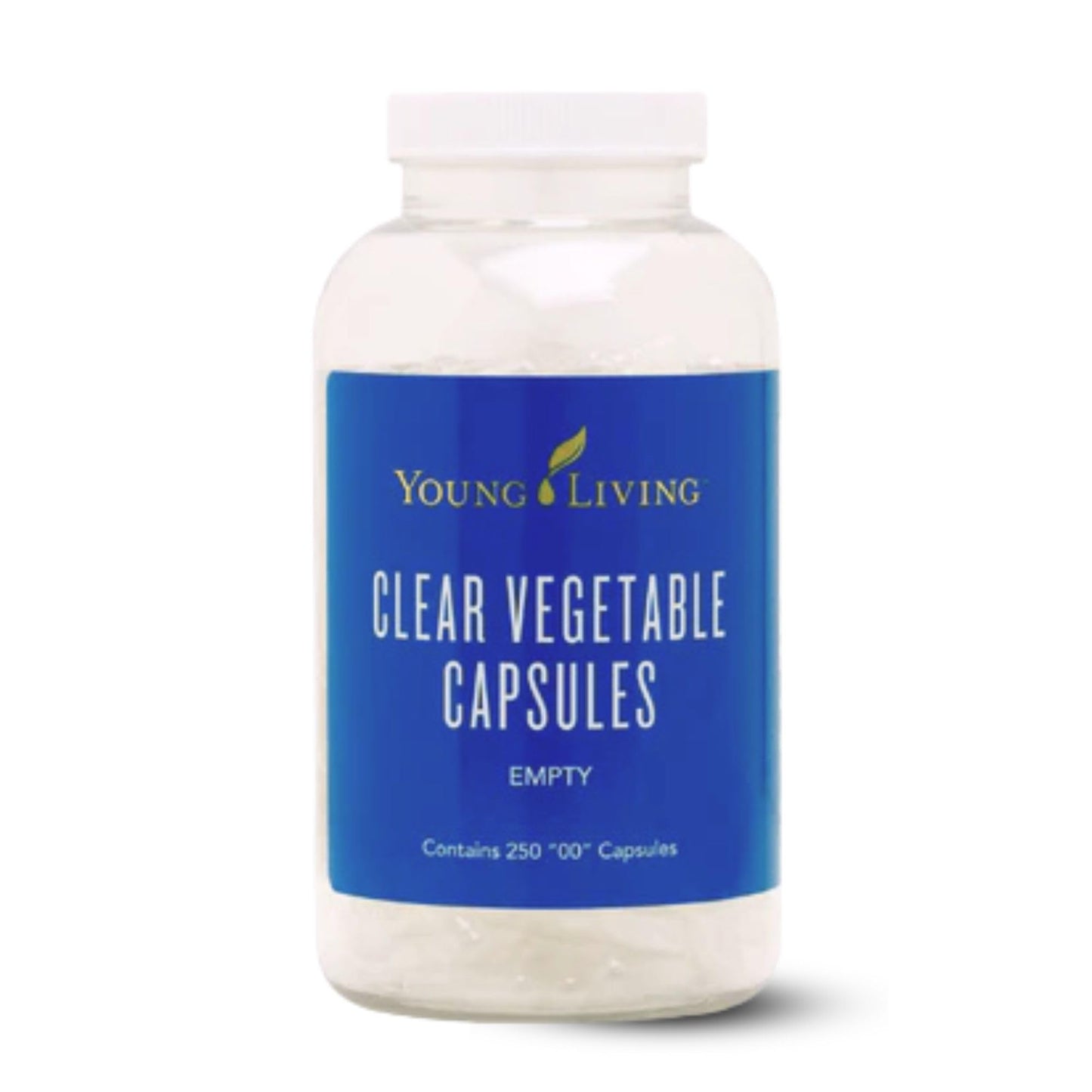 Young Living Clear Vegetable Capsules 250 ct | Vegan, Non-GMO, Gluten & Starch-Free