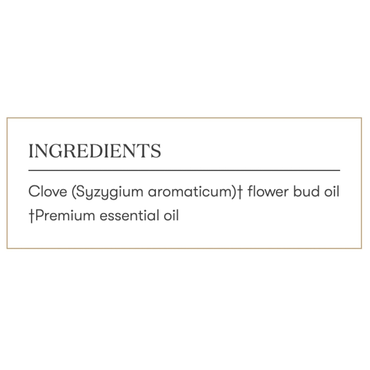 Young Living Clove Vitality 5 ml | Premium Essential Oil for Dietary Antioxidant & Immune Support | Spicy Flavor for Cooking, Baking & Teas