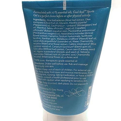 Young Living Cool Azul Sports Gel 3.4 oz – Cooling Aloe Vera Gel with Peppermint