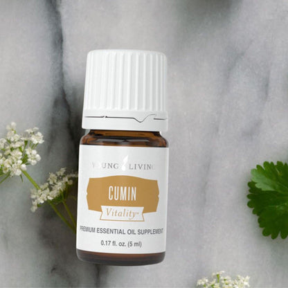 Young Living Cumin Vitality Essential Oil - 5 ml | Digestive & Immune Support, Herbal Detox, Earthy Culinary Spice