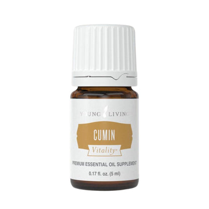 Young Living Cumin Vitality Essential Oil - 5 ml | Digestive & Immune Support, Herbal Detox, Earthy Culinary Spice