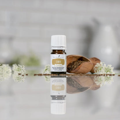Young Living Cumin Vitality Essential Oil - 5 ml | Digestive & Immune Support, Herbal Detox, Earthy Culinary Spice