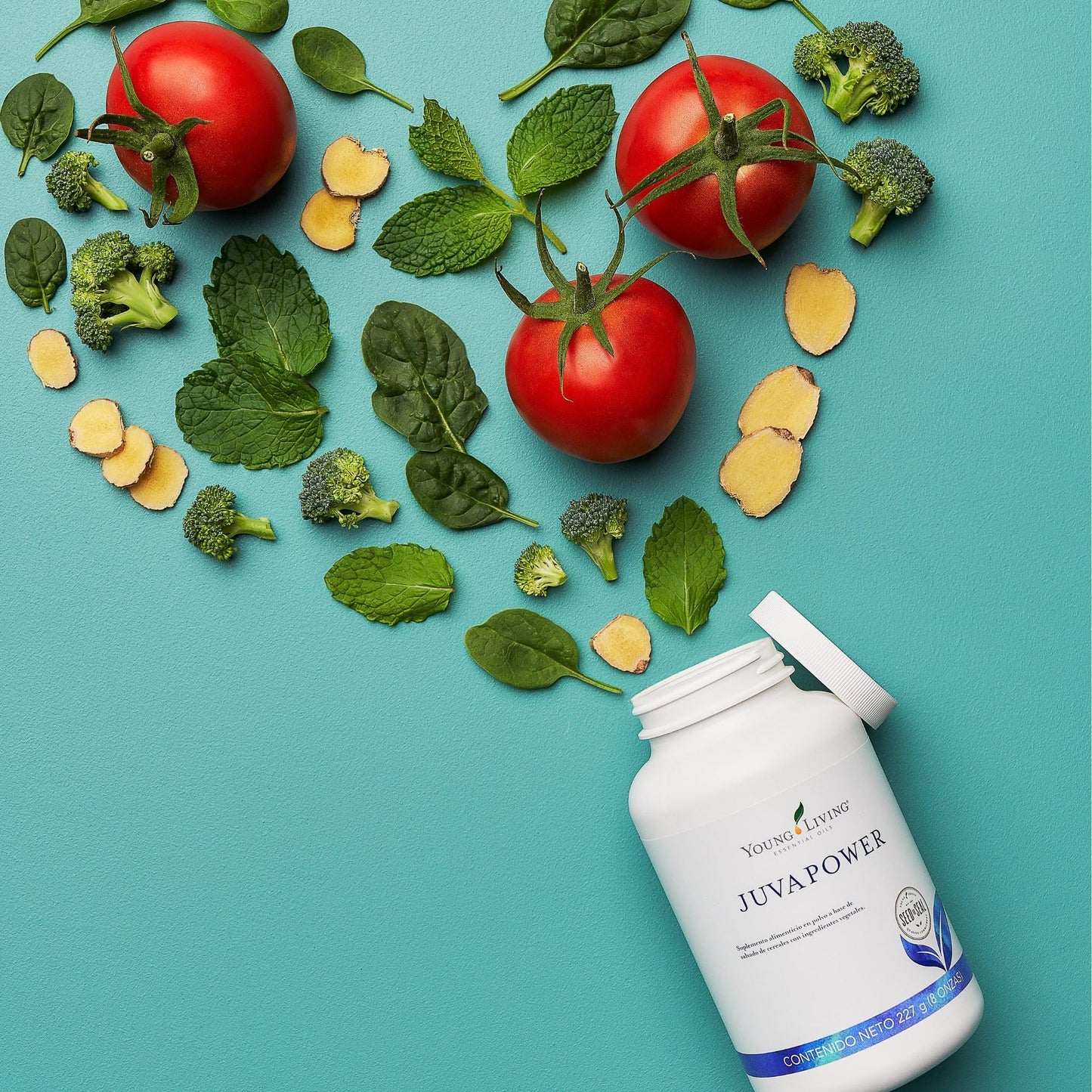 Young Living JuvaPower – 8 oz Vegetable Powder Detox Support with Spinach, Beets & Rice