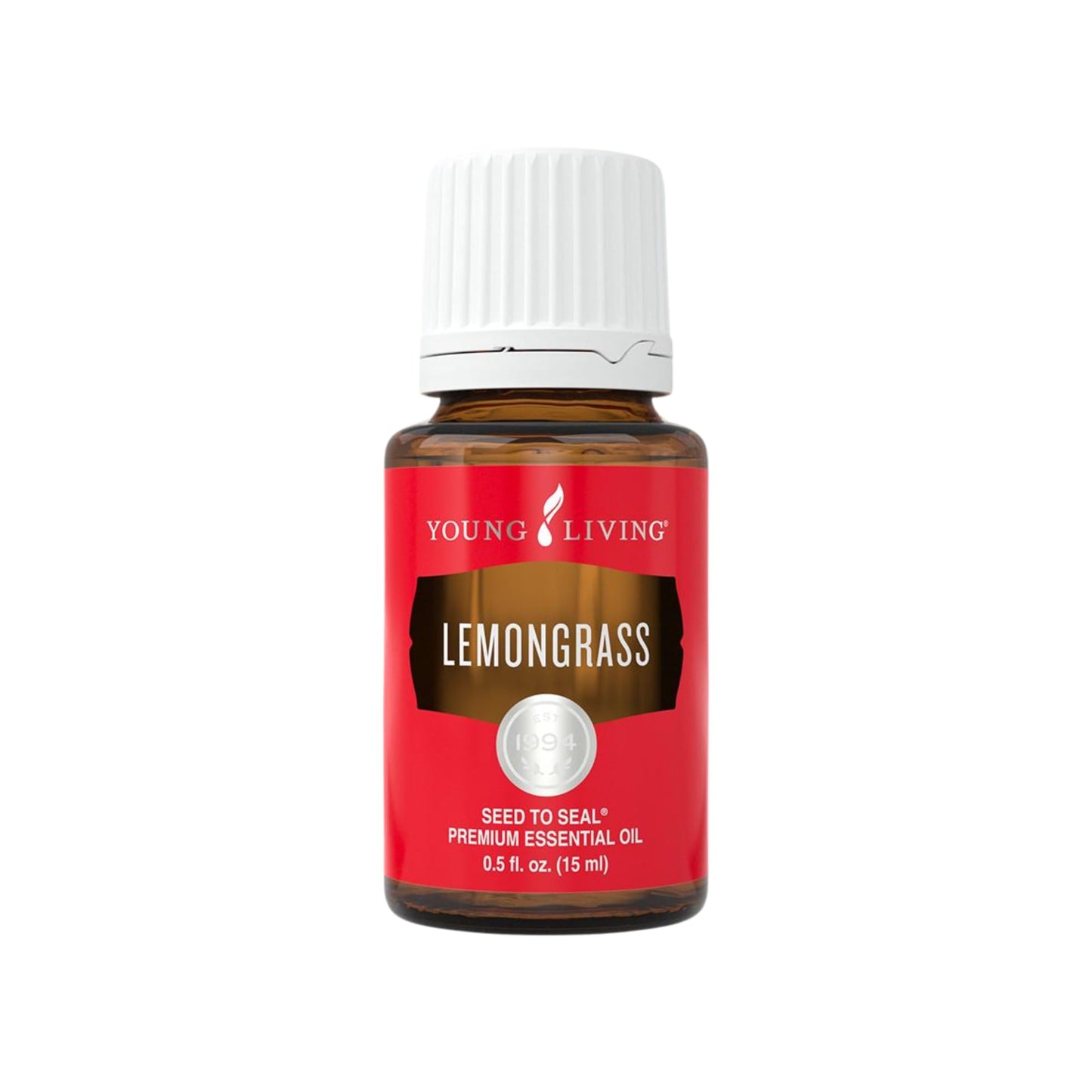 Young Living Lemongrass Essential Oil for Massage and Aromatherapy — 100% Pure, Premium-Grade, 15 ml