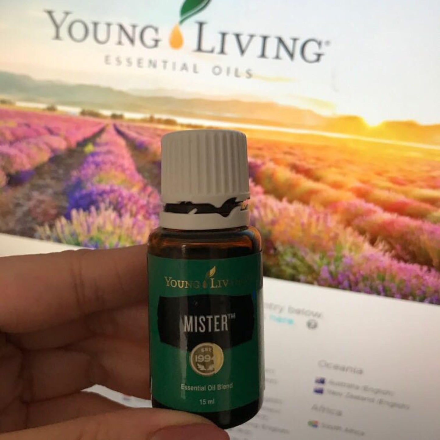 Young Living Mister Premium Essential Oil — Hormonal Balance Aromatherapy, Sage & Lavender, 15ml