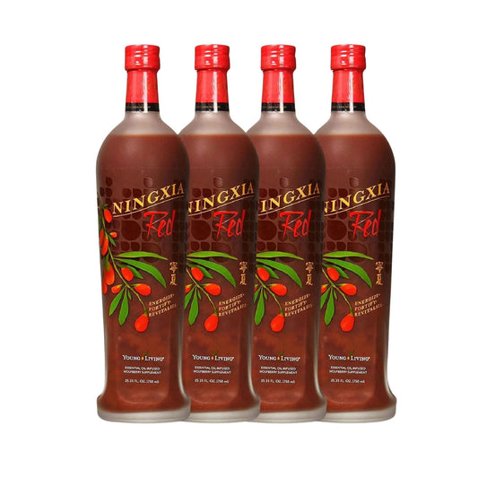 Young Living NingXia Red Antioxidant Drink – 25.35 fl oz (4 Pack) | Wolfberry & Citrus Essential Oils BritishVita | Premium UK Vitamins & Wellness Supplements