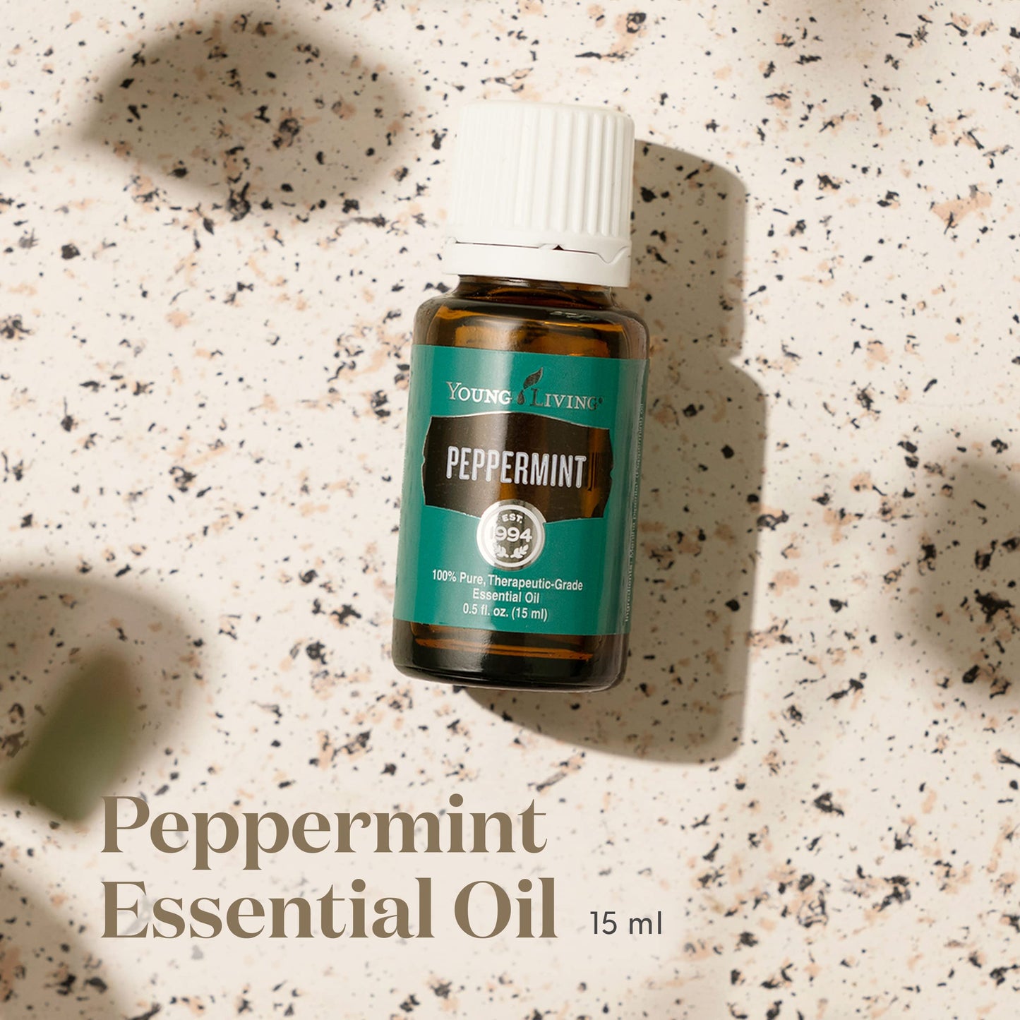 Young Living Peppermint Essential Oil 15ml – Fresh Minty Aroma for Diffusion & Topical Use