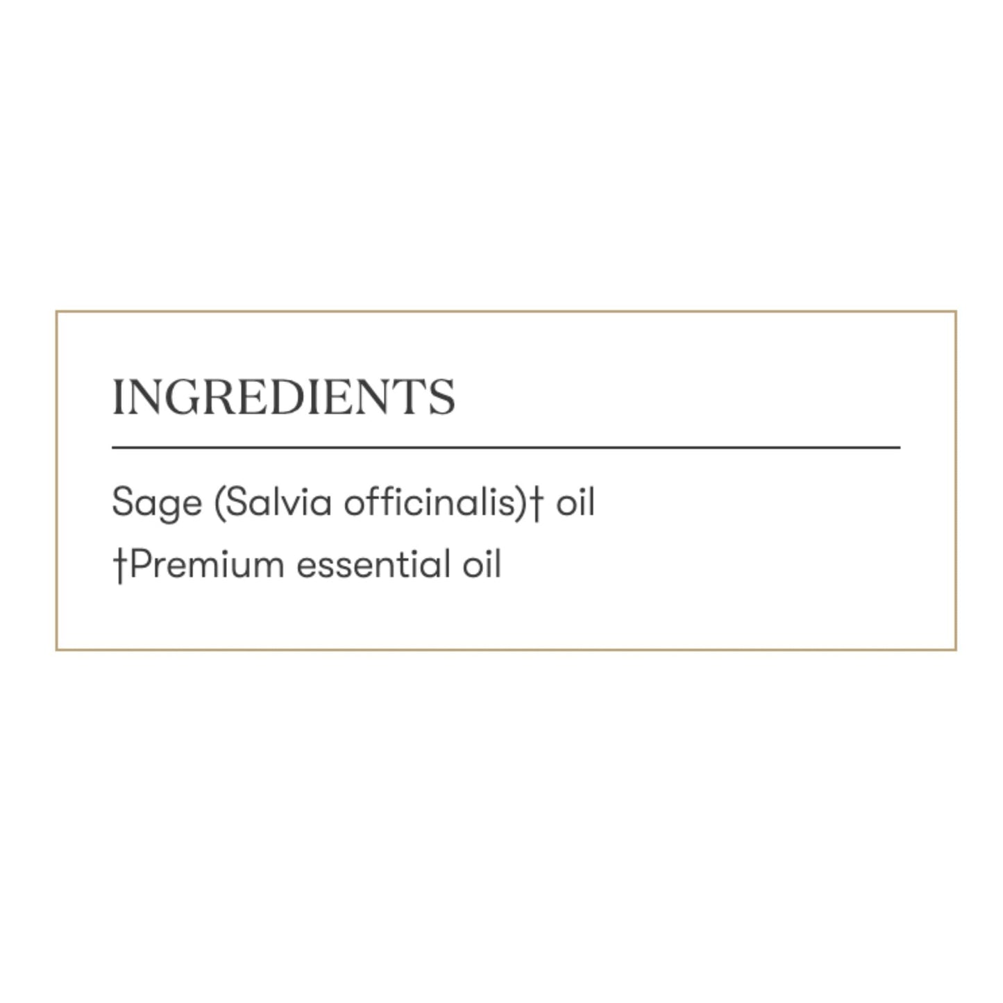 Young Living Sage Vitality Essential Oil - 5ml | Clearing Rituals, Culinary Use & Women's Well-Being