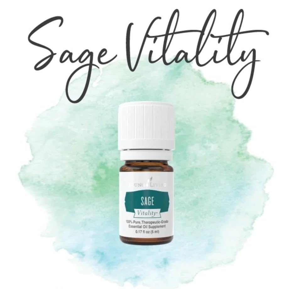 Young Living Sage Vitality Essential Oil - 5ml | Clearing Rituals, Culinary Use & Women's Well-Being