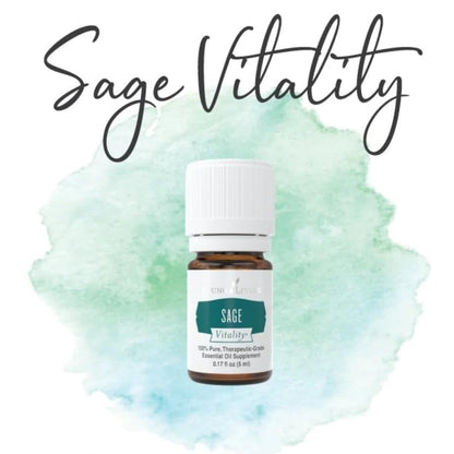 Young Living Sage Vitality Essential Oil - 5ml | Clearing Rituals, Culinary Use & Women's Well-Being