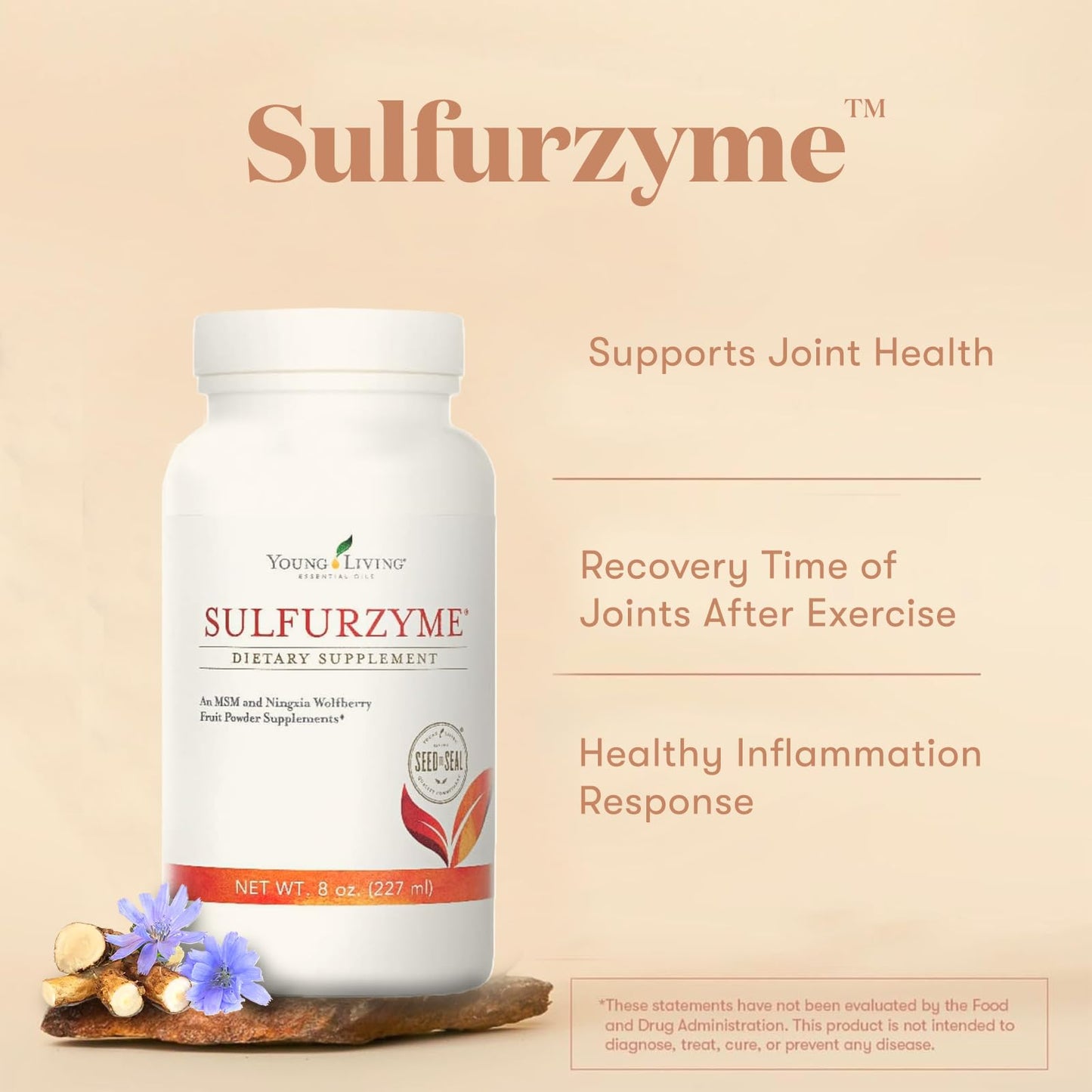Young Living Sulfurzyme Powder – 8 oz | Joint Health, Energy & Digestion