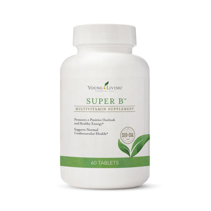 Young Living Super B Tablets – 60-Count | B Vitamins, Minerals & Energy Support | Keto-Friendly