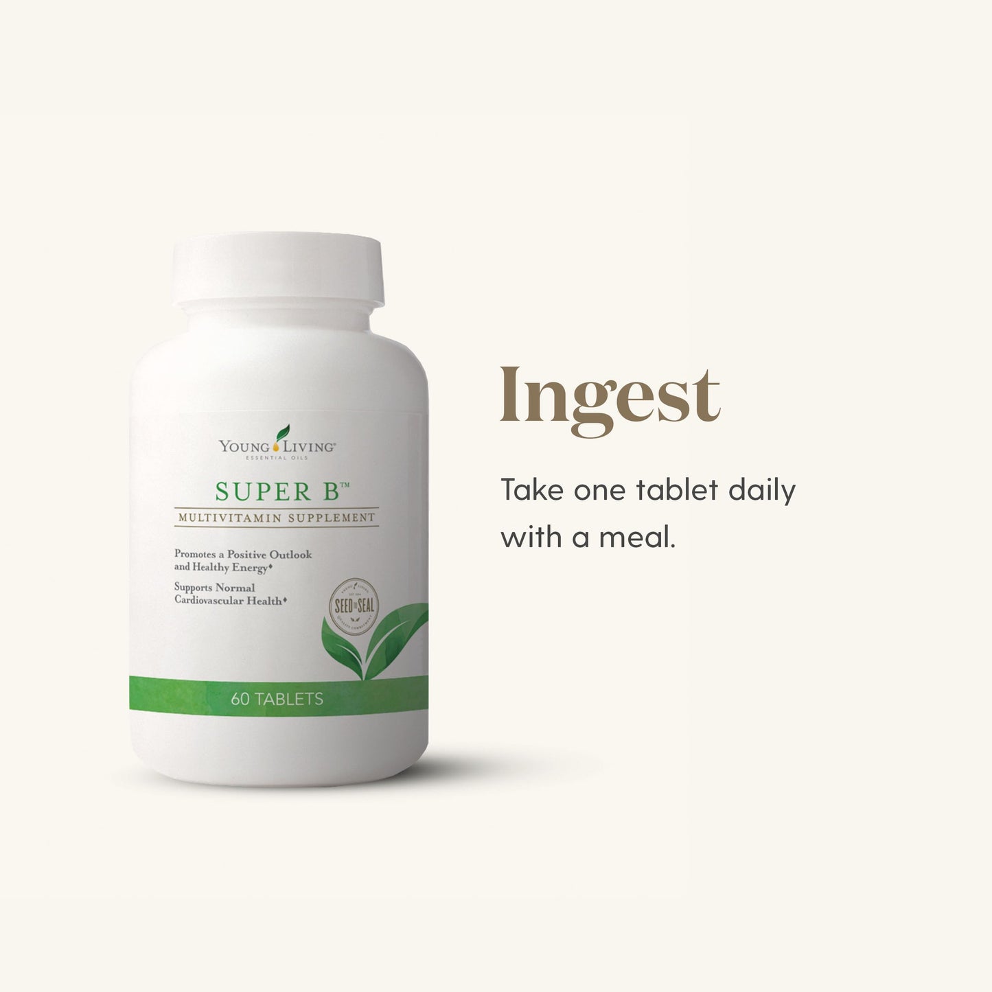 Young Living Super B Tablets – 60-Count | B Vitamins, Minerals & Energy Support | Keto-Friendly