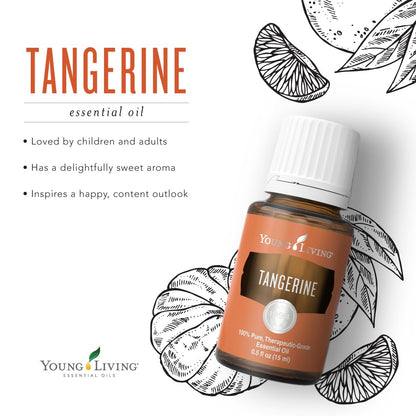 Young Living Tangerine Essential Oil 15ml – Bright Citrus Aroma for Diffusion & DIY