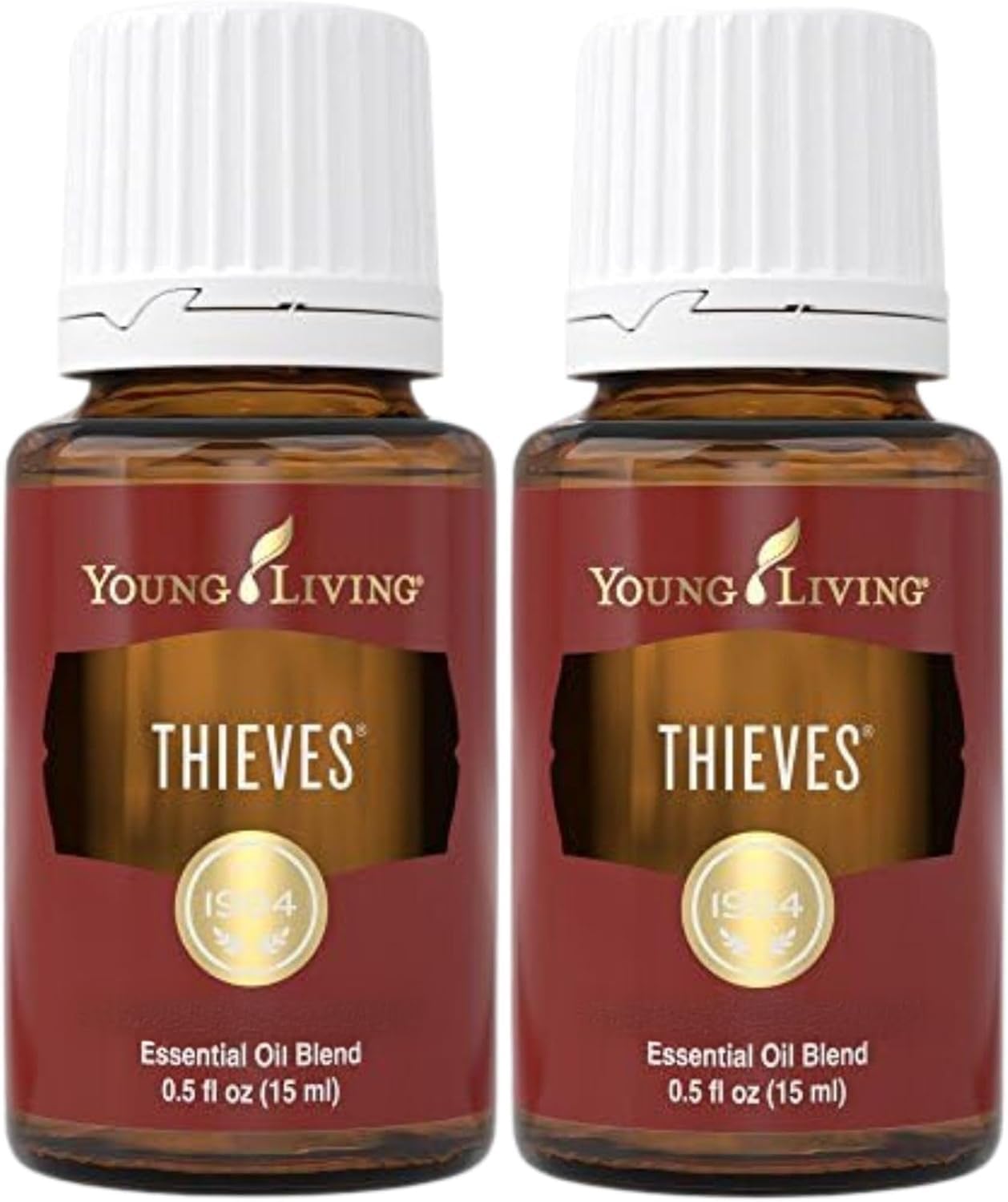 Young Living Thieves Essential Oil Blend 15ml – Pack of 2 – Rosemary & Eucalyptus