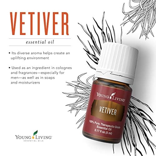 Vetiver Essential Oil 5ml by Young Living Essential Oils | Earthy, Grounding & Calming