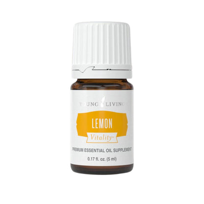 Young Living Vitality Lemon Essential Oil 5ml – 100% Pure Citrus for Cooking & Beverages
