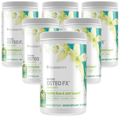 Youngevity Beyond Osteo FX - Tropical Vanilla | Bone Health Multi-Vitamin Powder (6 Canisters) BritishVita | Premium UK Vitamins & Wellness Supplements