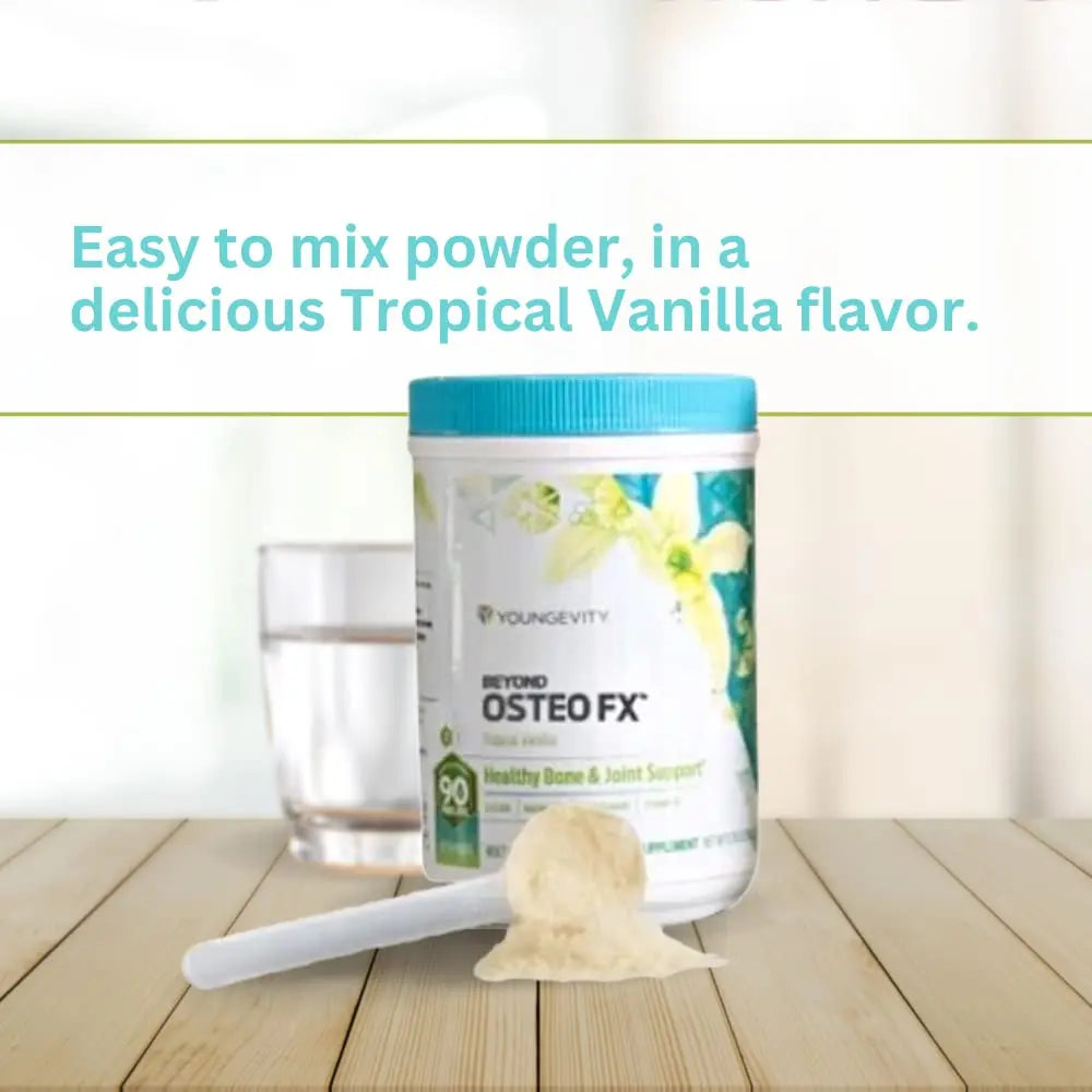 Youngevity Beyond Osteo FX - Tropical Vanilla | Bone Health Multi-Vitamin Powder (6 Canisters) BritishVita | Premium UK Vitamins & Wellness Supplements