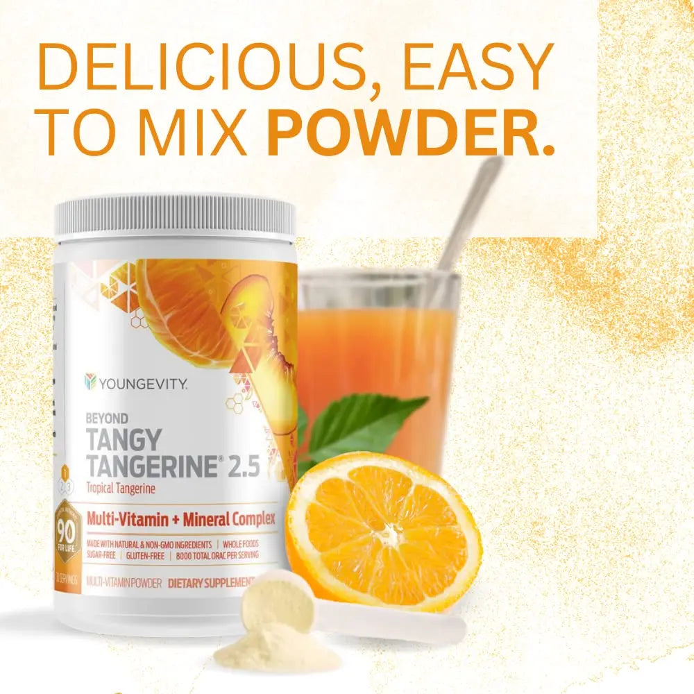 Youngevity Beyond Tangy Tangerine 2.5 Tropical Tangerine – Ultimate Multi-Vitamin & Mineral Complex (8,000 ORAC) BritishVita | Premium UK Vitamins & Wellness Supplements