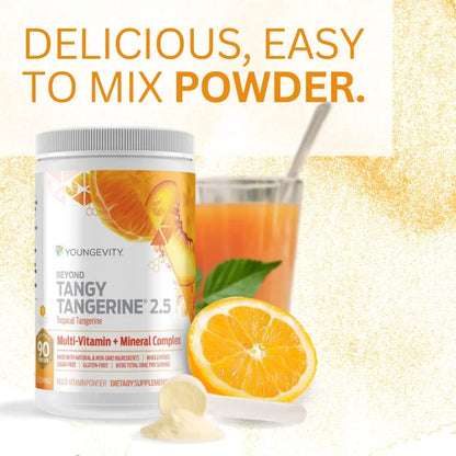 Youngevity Beyond Tangy Tangerine 2.5 Tropical Tangerine – Ultimate Multi-Vitamin & Mineral Complex (8,000 ORAC) BritishVita | Premium UK Vitamins & Wellness Supplements