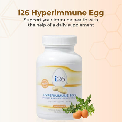 Youngevity i26® Hyperimmune Egg Capsules – Immune & Digestive Support | 135 Capsules