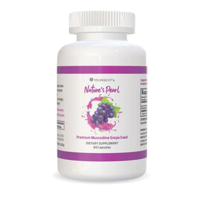 Youngevity Muscadine Grape Seed 650 mg | Nature's Pearl Antioxidant Superfood | 60 Servings