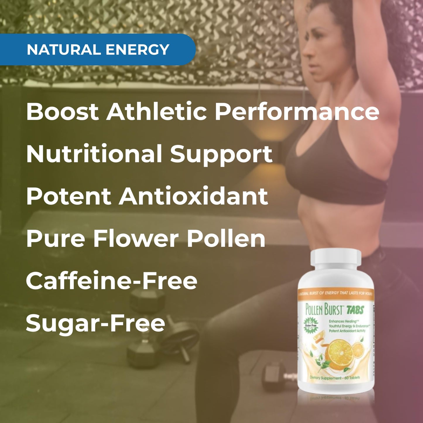 Youngevity Pollen Burst Tabs – Organic Hypoallergenic Pollen Extracts, 60 Tablets