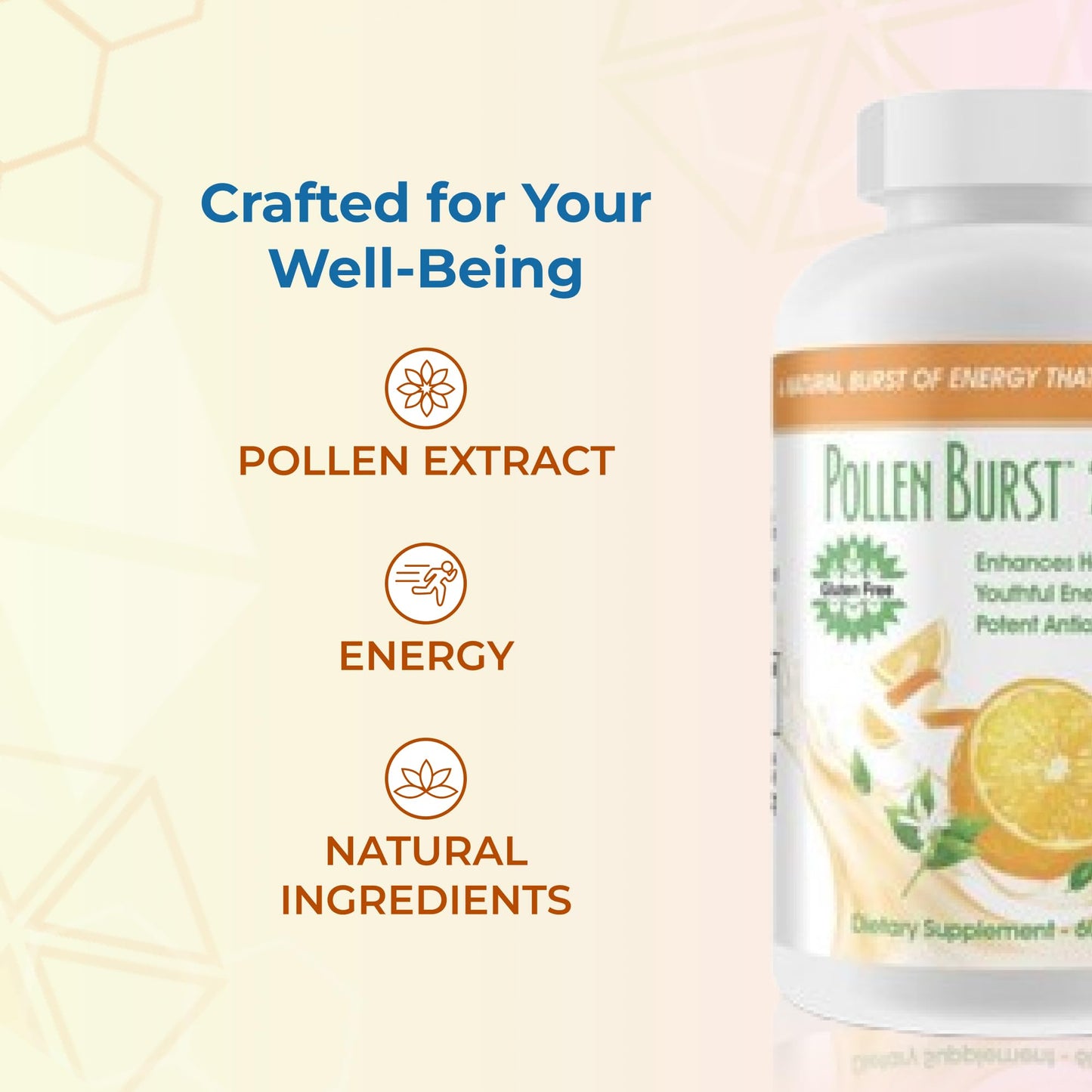 Youngevity Pollen Burst Tabs – Organic Hypoallergenic Pollen Extracts, 60 Tablets