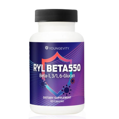 Youngevity RYL Beta550 Beta 1,3/1,6-Glucan Immune Support - 60 Capsules