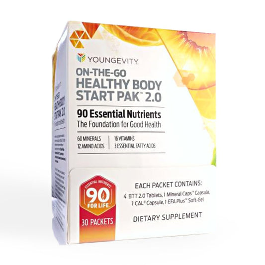 Youngevity On-The-Go Healthy Body Start Pak 2.0 – 90 Essential Nutrients, 30-Day Supply BritishVita | Premium UK Vitamins & Wellness Supplements