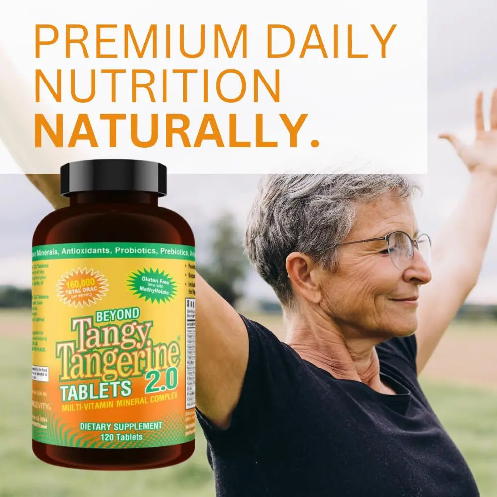 Youngevity Beyond Tangy Tangerine 2.0 – Multi-Vitamin & Mineral Complex | 160,000 ORAC, 120 Tablets BritishVita | Premium UK Vitamins & Wellness Supplements