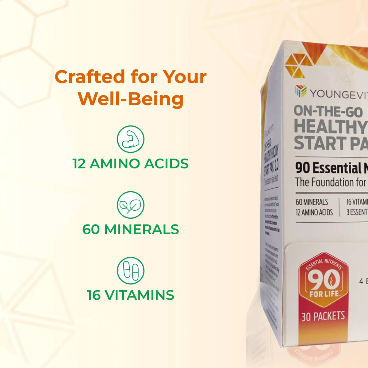 Youngevity On-The-Go Healthy Body Start Pak 2.0 – 90 Essential Nutrients, 30-Day Supply BritishVita | Premium UK Vitamins & Wellness Supplements