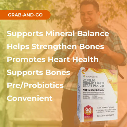 Youngevity On-The-Go Healthy Body Start Pak 2.0 – 90 Essential Nutrients, 30-Day Supply BritishVita | Premium UK Vitamins & Wellness Supplements