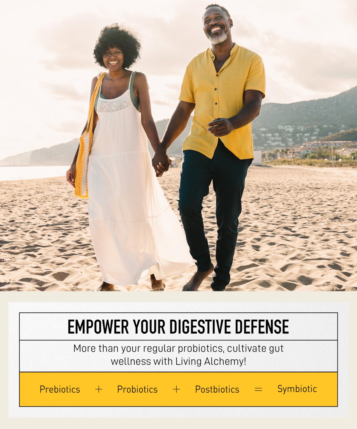 Your Flora Probiotic Terrain – Non-GMO Probiotics with Fermented Soybean, Aloe Vera, & Slippery Elm for Gut Balance & Digestion | Living Alchemy, 60 Pcs