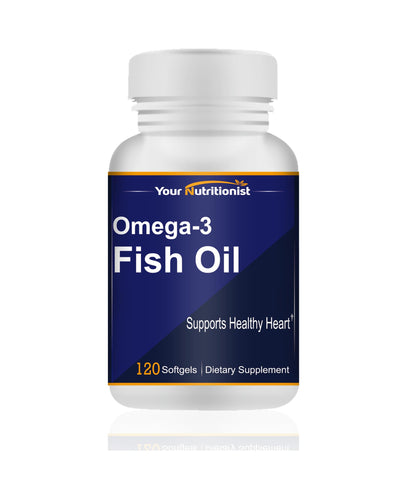 Your Nutritionist Omega-3 Fish Oil 1000mg – 120 Softgels, Heart Health