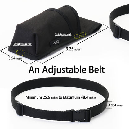 YOURUIMEI Massage Therapist Holster with Adjustable Belt – Bottle Bag & Lotion Holster (Black) XJ-1KD