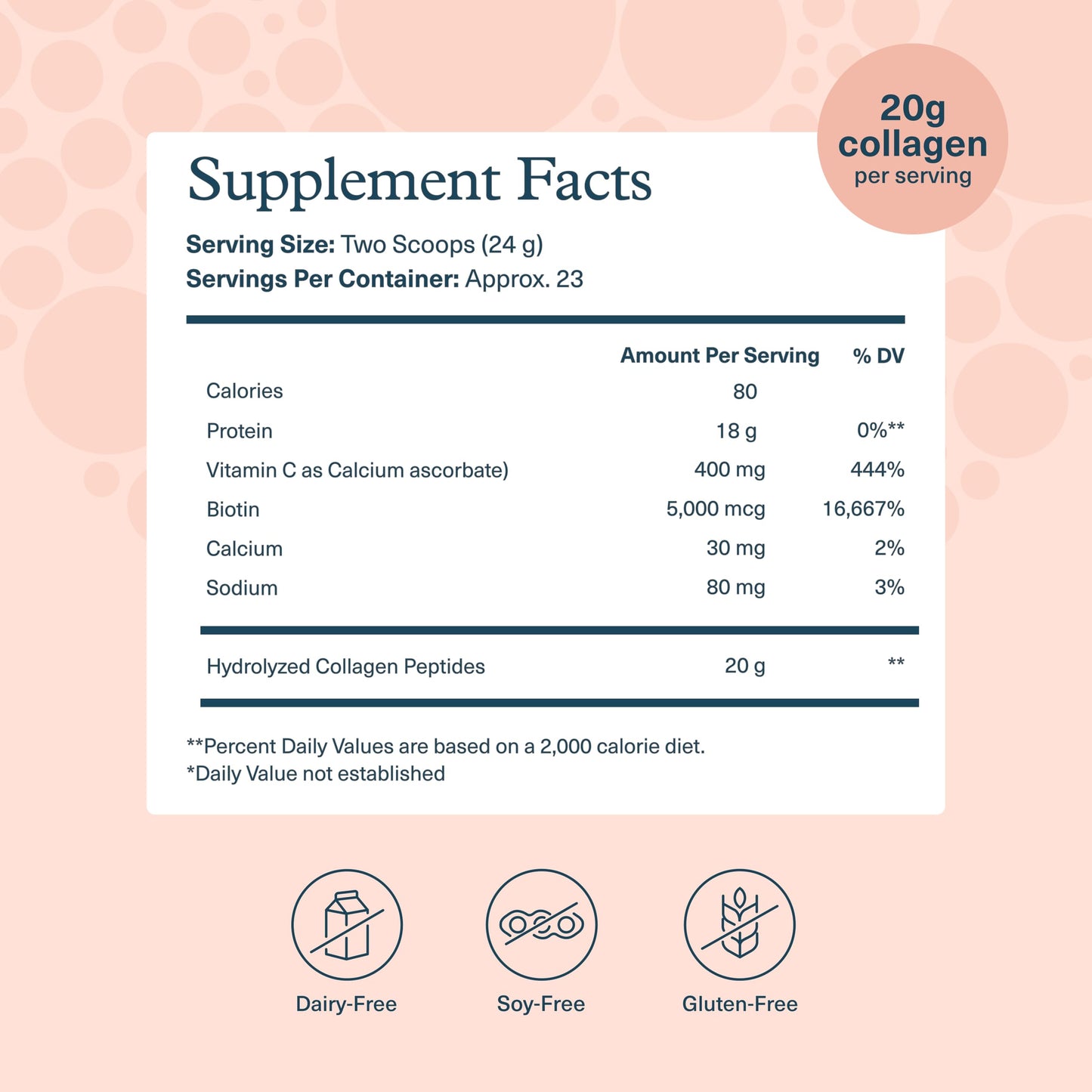 Youtheory Collagen Powder – Premium Hydrolyzed Collagen, Vitamin C & Biotin, Vanilla (20 oz)