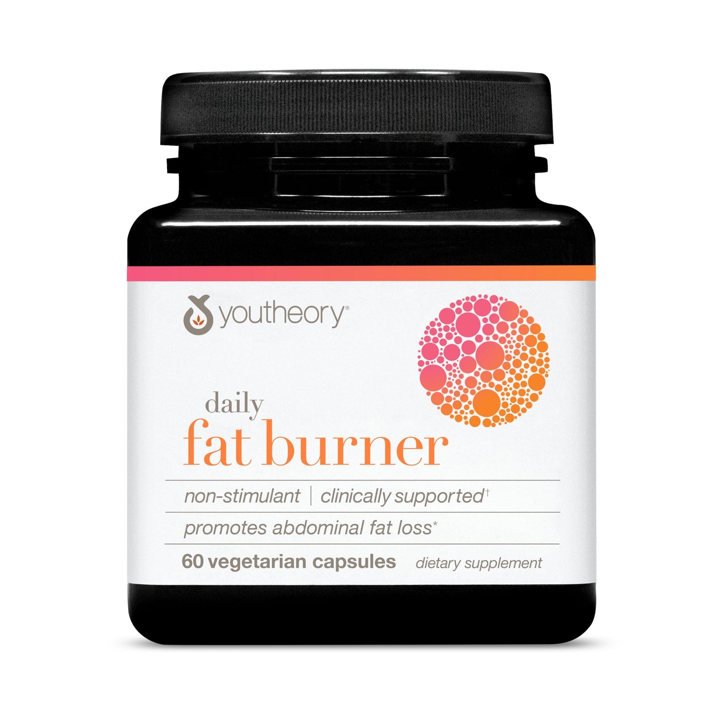 Youtheory Daily Fat Burner – Supports Metabolism & Body Composition | 60 Vegetarian Capsules