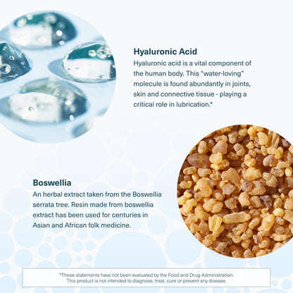 Youtheory Hyaluronic Acid Advanced Formula - Joint & Skin Support with Boswellia - Dairy/Soy/Gluten Free - 120 Veg Capsules