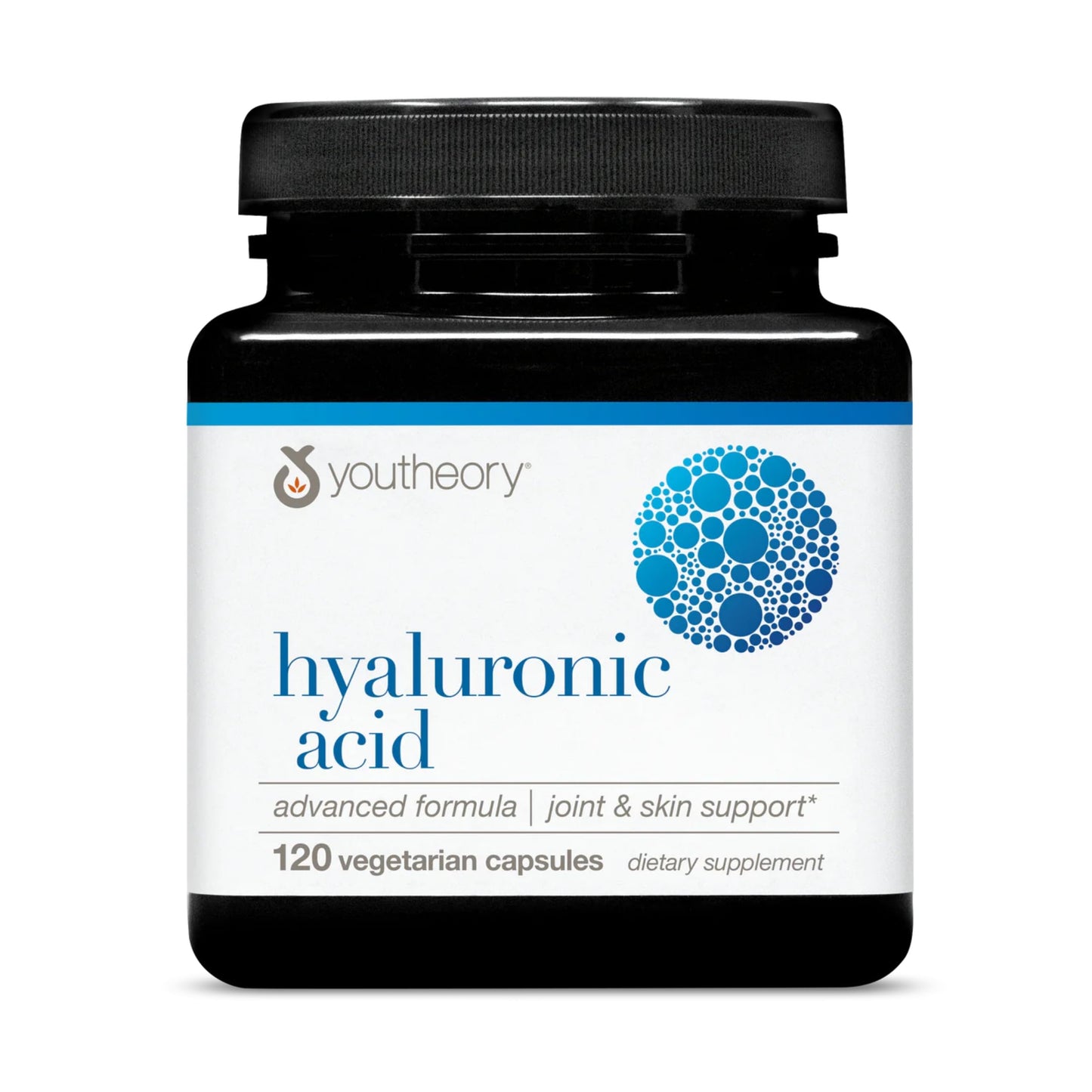 Youtheory Hyaluronic Acid Advanced Formula - Joint & Skin Support with Boswellia - Dairy/Soy/Gluten Free - 120 Veg Capsules