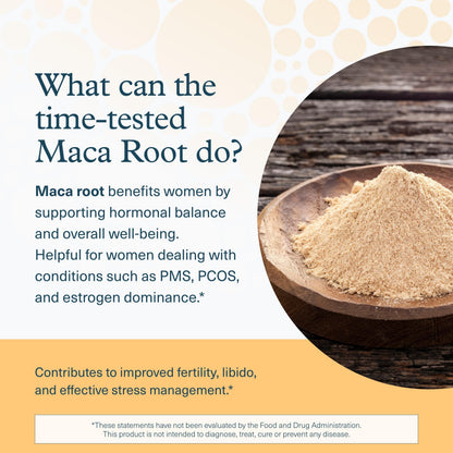 Youtheory Women's Maca Root - Vegan Energy & Menopause Support (120 Veg Capsules)