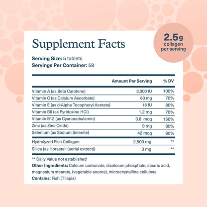 Youtheory Marine Collagen 2,500 mg – Supports Joints, Hair, Skin, Nails & More | 290 Tablets (58-Day Supply)