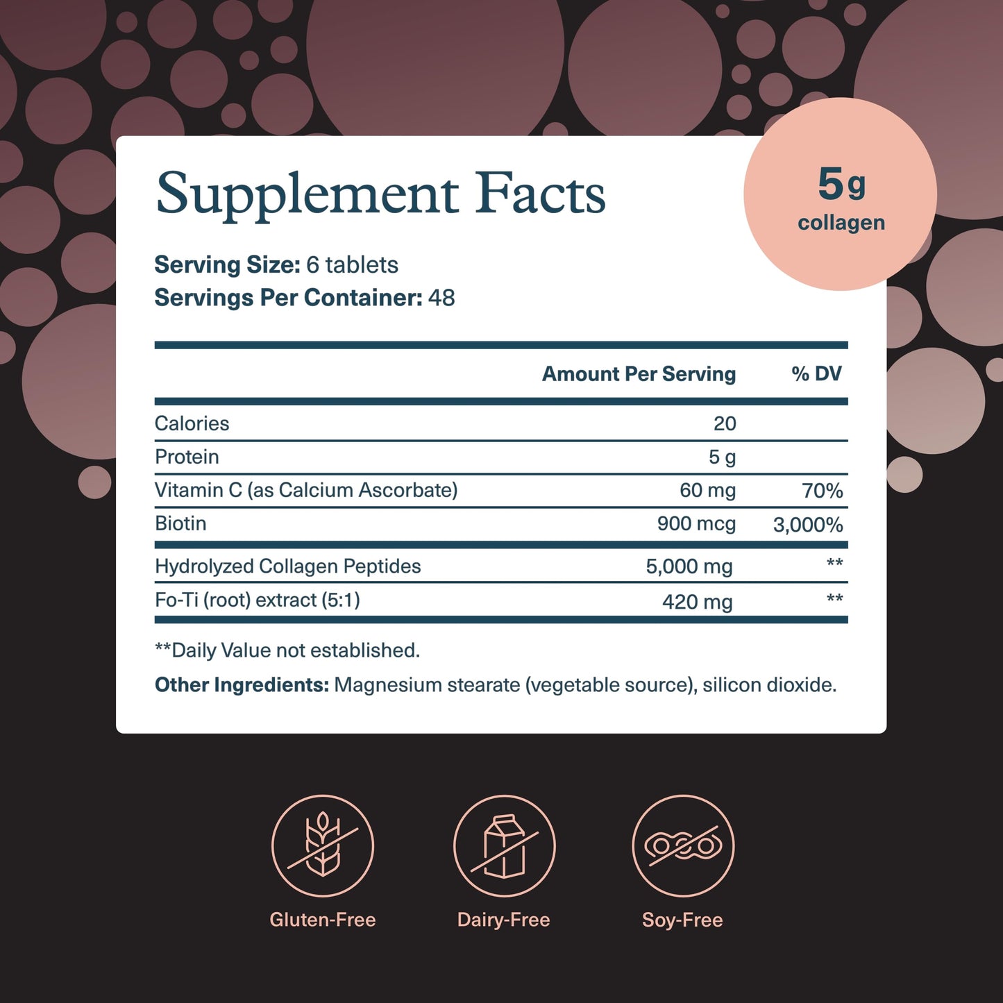 Youtheory Men's Collagen - 5,000 mg | 290 Tablets (48-Day Supply) | Joint, Skin, Hair & Nail Support