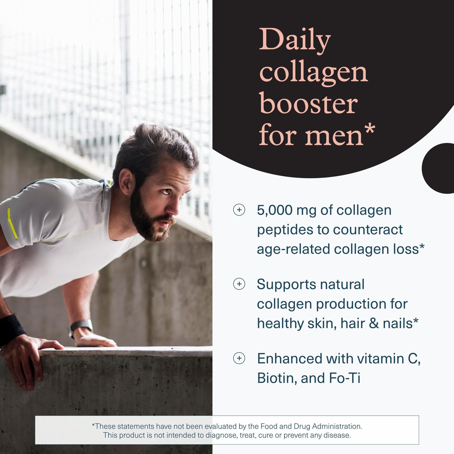 Youtheory Men's Collagen - 5,000 mg | 290 Tablets (48-Day Supply) | Joint, Skin, Hair & Nail Support