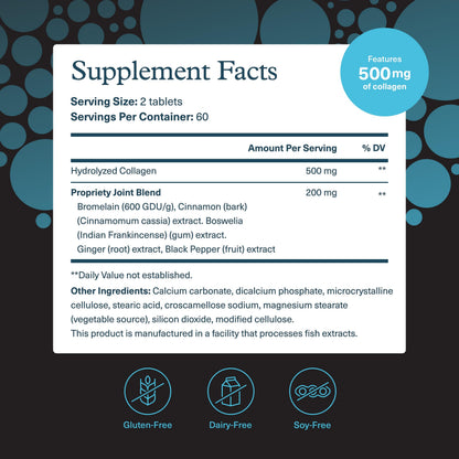 Youtheory Men's Joint Collagen – 120 Tablets (60-Day Supply) | Joint Support
